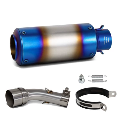 Motorcycle exhaust pipe: Middle Section Sc Scorpion Barrel - r3r25-middle-section-sc-burnt-blue-classic