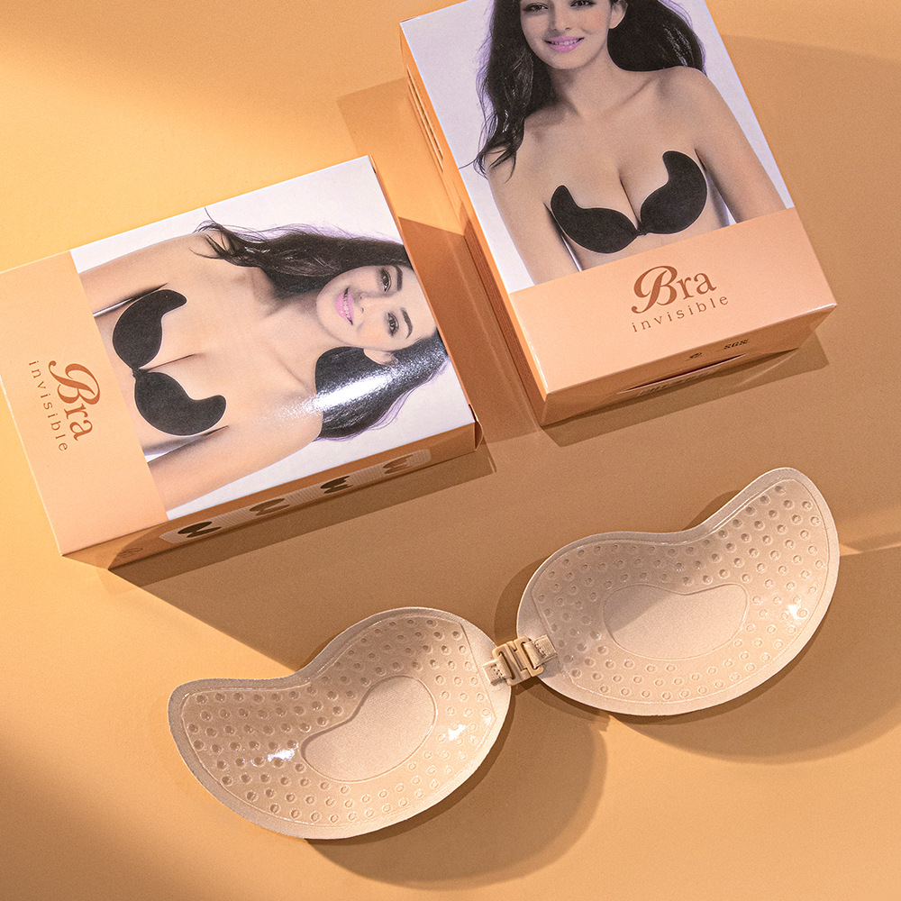 Mango breast patch push-up wings breathable invisible seamless one-piece underwear foreign trade mango breast patch silicone bra