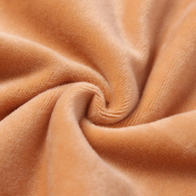 Soporte de pecho cuello bajo chaleco térmico de invierno de las mujeres forrada de lana engrosada ropa interior de enfermería Camiseta ajustada Top Delgado