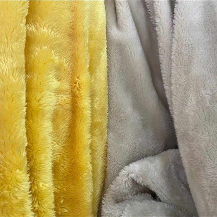 Tela de terciopelo ártico de doble cara tela de suéter de comercio exterior pijama cálido bufanda sombrero forro alfombra tela de equipaje