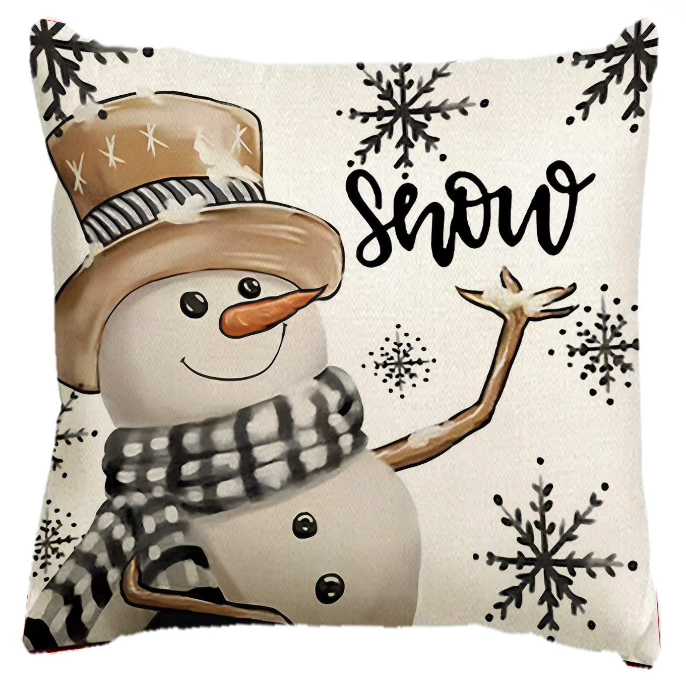 Amazon Navidad almohada cubierta de comercio exterior transfronterizo Santa Claus árbol de Navidad sala de estar decoración sofá cubierta de cojín