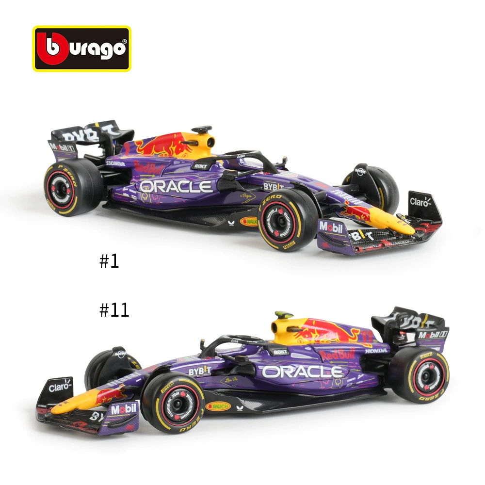 比美高 Red Bull RB19 F1 Car Model Formula Racing Model Simulation Alloy Las Vegas 2023