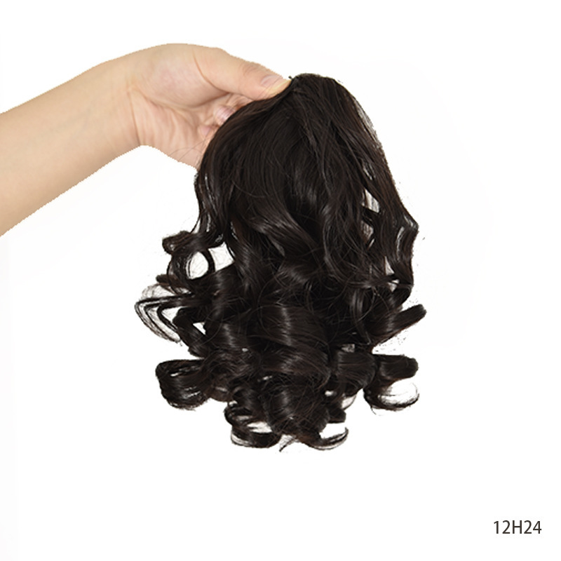 Wavy Synthetic Ponytail With Drawstring Natural Look Hairpiece_voghion.com