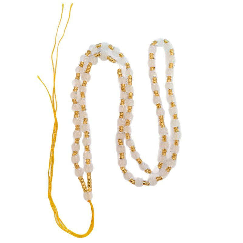 Beaded Sweater Necklace Pendant With Glass Beads Versatile Style_voghion.com