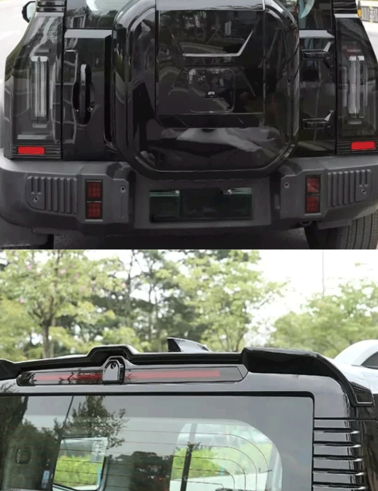 Applicable to Jietu Traveler/Shanhai T2 Tail Special Vehicle Top Wing Modified Fixed Wind Wing Exterior Rear Spoiler Accessories