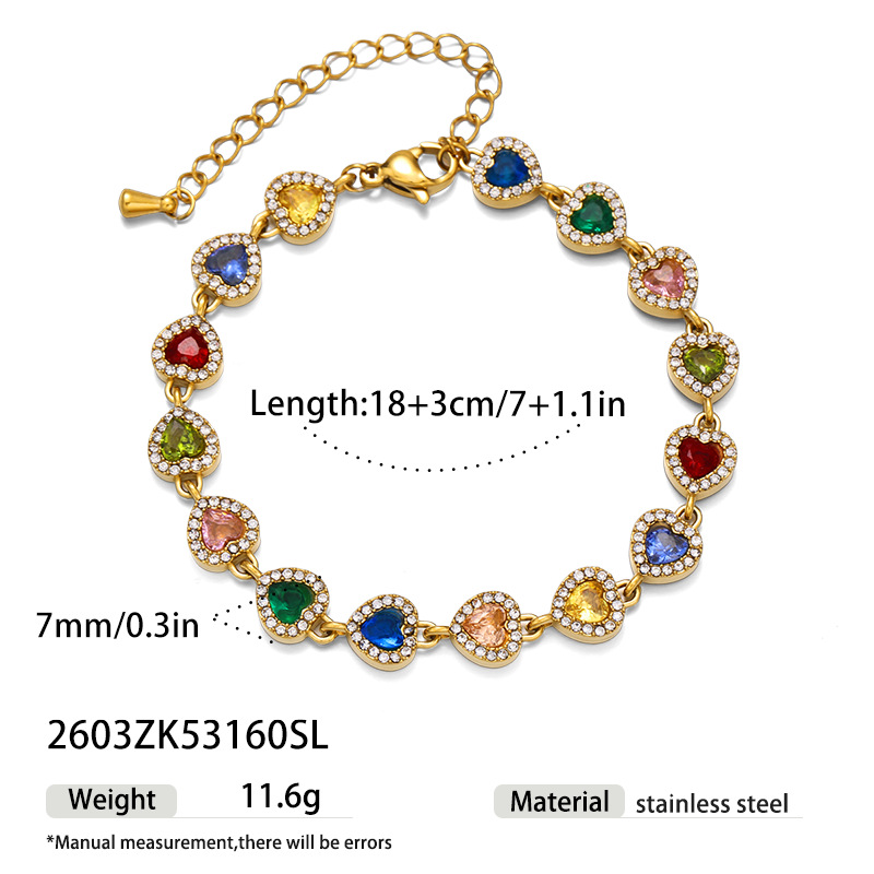 Tina Europa y los Estados Unidos transfronterizos viejos estilos de dinero de acero inoxidable joyas de pulseras de zirconio de color ligero lujo alto sentido de joyas de diamante al por mayor