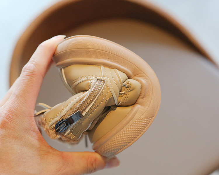 Lasten lyhyet saappaat Talvivauvat pojat ja tytöt Iso puuvilla brittiläinen lampaan turkki pieni ja keskikokoinen lasten_voghion.com