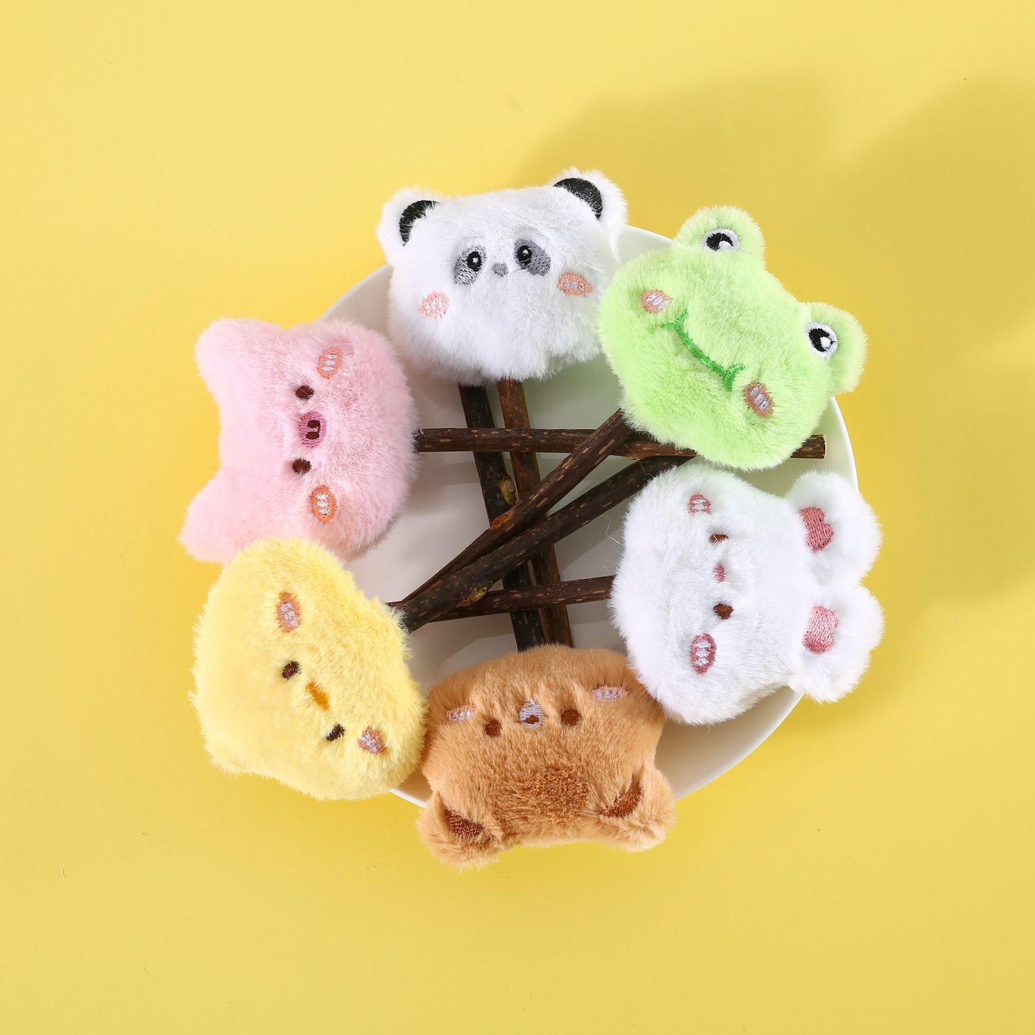 De dibujos animados de peluche animal teether stick PET CAT Polygonum multiflorum limpieza diente aliento fresco alivio tapada juguete conejo oso traje