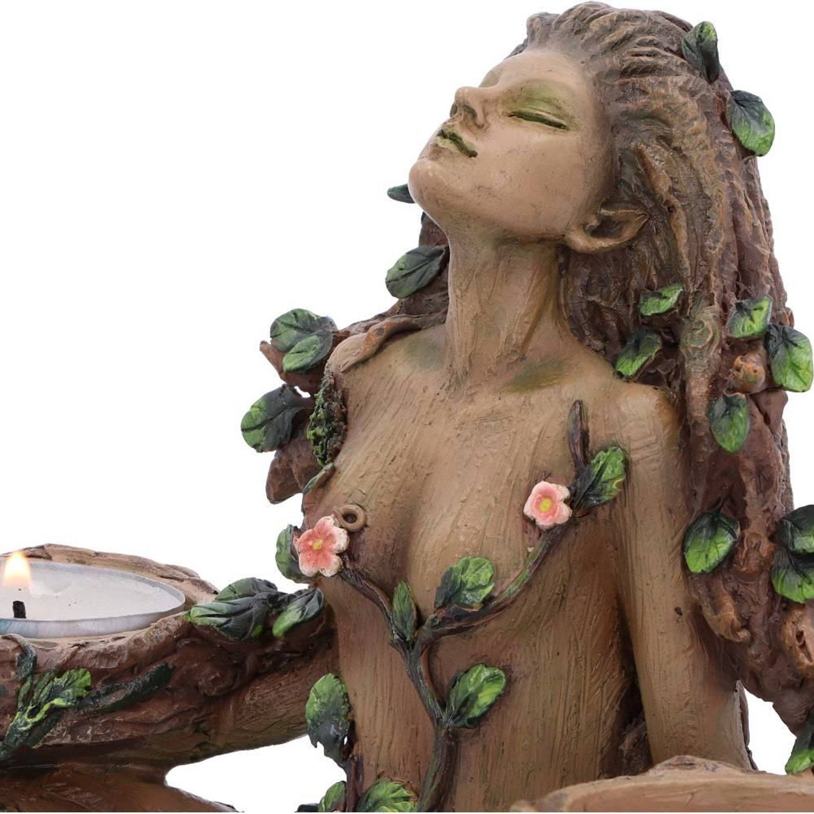 de la nature : protecteur de la forêt, esprit féminin de l'arbre, équilibre de la nature, petit chandelier, chandelier_voghion.com