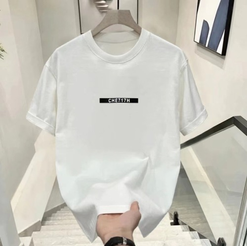 Summer Creative Print Cotton Short-Sleeve T-Shirt for Men, Trendy Rebel Style Half-Sleeve T-shirt, Summer Wear Casual Short-Sleeve Shirt