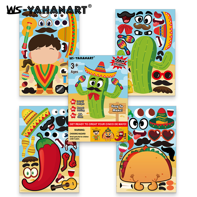 Set de Pintura Rasca y Pegatinas Infantil de Papel Artesanal para Niños