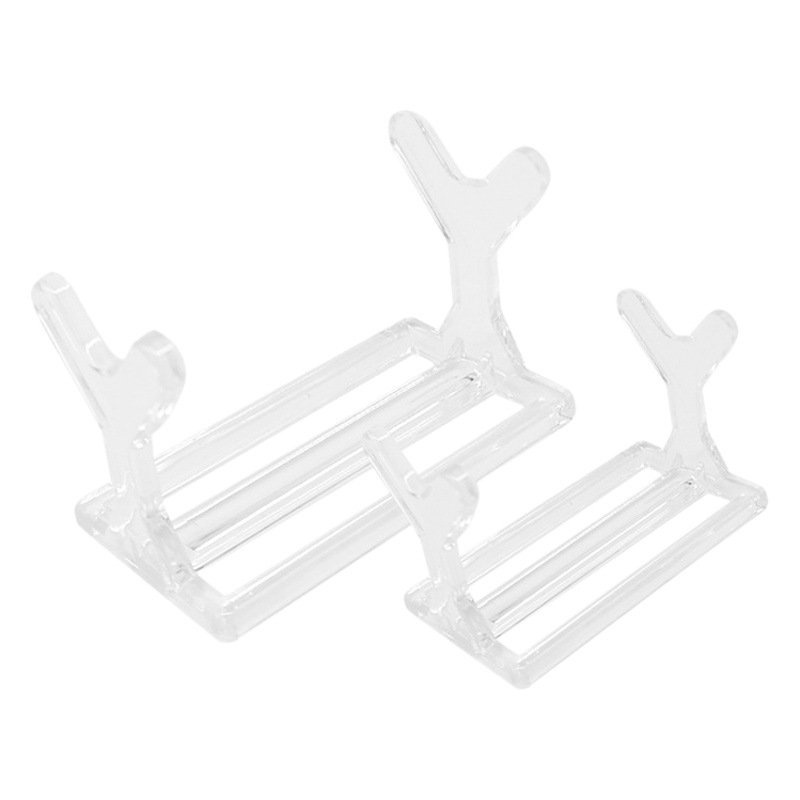 Soporte de exhibición de cebo falso de artes de pesca Soporte de exhibición de cebo Luya en forma de Y soporte de exhibición de plástico pequeño soporte de exhibición de productos básicos