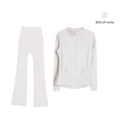 Off White Flared Set