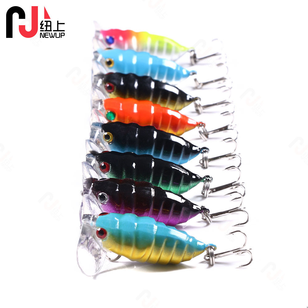 Small Jitterbug Fishing Lures Hard Plastic Baits Bass Trout Fresh Water Fishing Lure