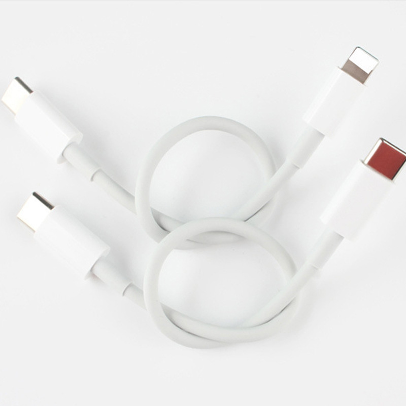 Cable de datos de doble cabeza Typec interfaz Power Bank teléfono móvil cable corto doble USB-C público a público cable de datos de carga rápida