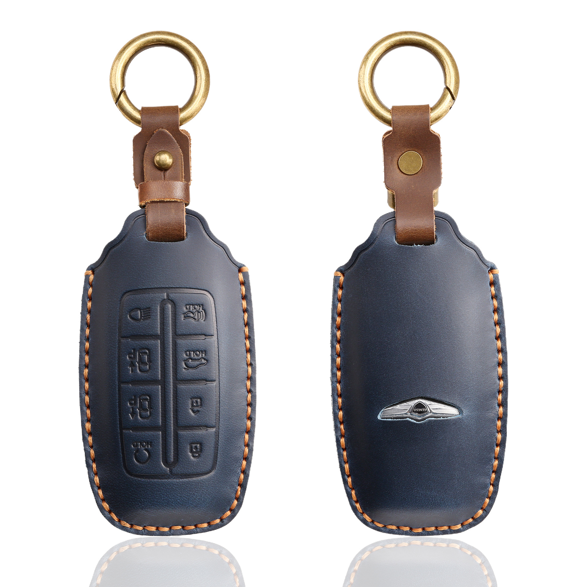 Suitable for Genesis Genesis Key Cover Gv70 Genesis Gv80/G90 Car High-End Protective Shell Bag