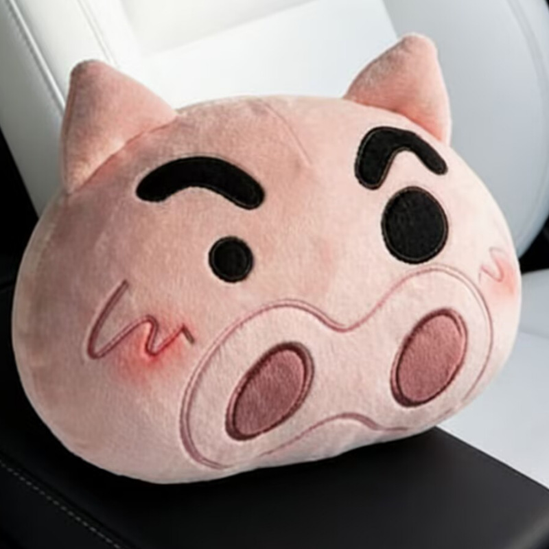 Cartoon New Style Piggy Doll Car Headrest Interior Decoration Neck Pillow Sunny Day Piggy Headrest Interior Decoration Sunny Day Piggy