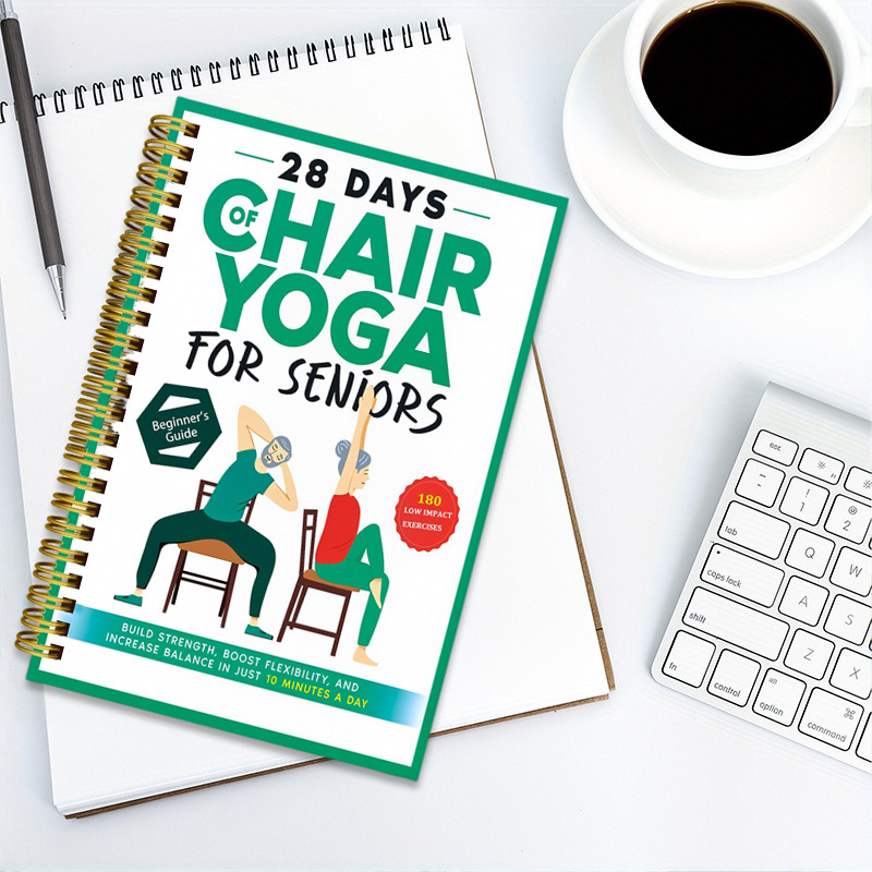 跨境新品CHAIR YOGA FOR WEIGHT LOSS老年人减肥椅子瑜伽线圈本子|undefined