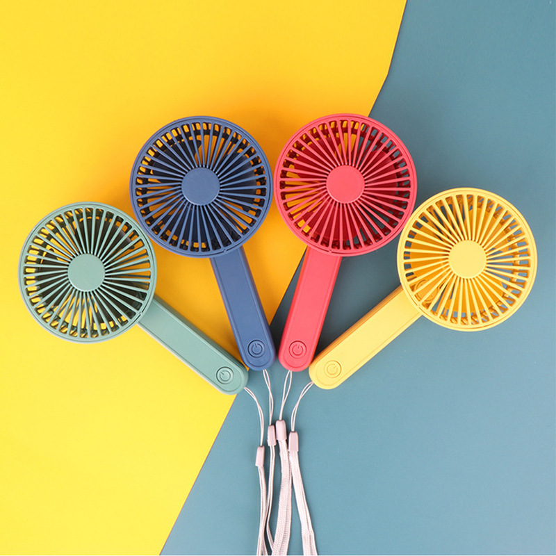 Hanging Rope Handheld Folding Small Fan, USB Charging With Three Levels Adjustment, Portable Heat Dissipation Mini Fan_voghion.com