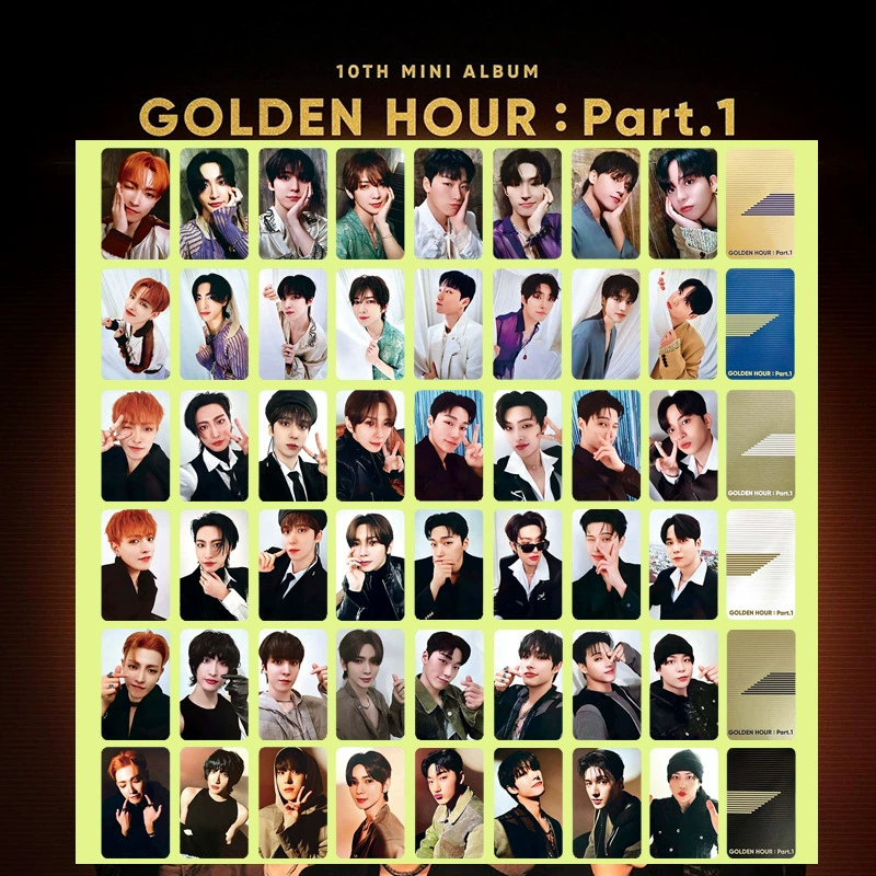 ATEEZ мини-альбом 10 GOLDEN HOUR: Part.1 группа Хон Джон Сонг Минки, Минг Чой Umbrella фотокарта