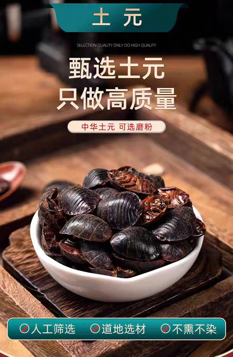 Tu Yuan (Eupolyphaga sinensis) — Dried Ground Beetle Herb, 500g Food-Grade overview