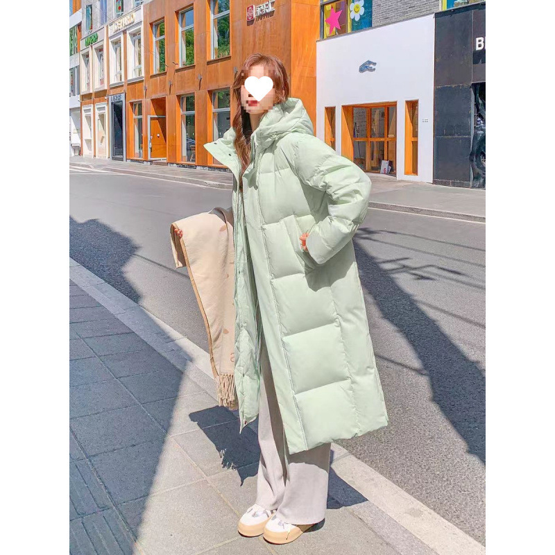 Women's Long down Jacket, Extra Long over Knee, 2025 New Thickened Loose Couple Winter Coat