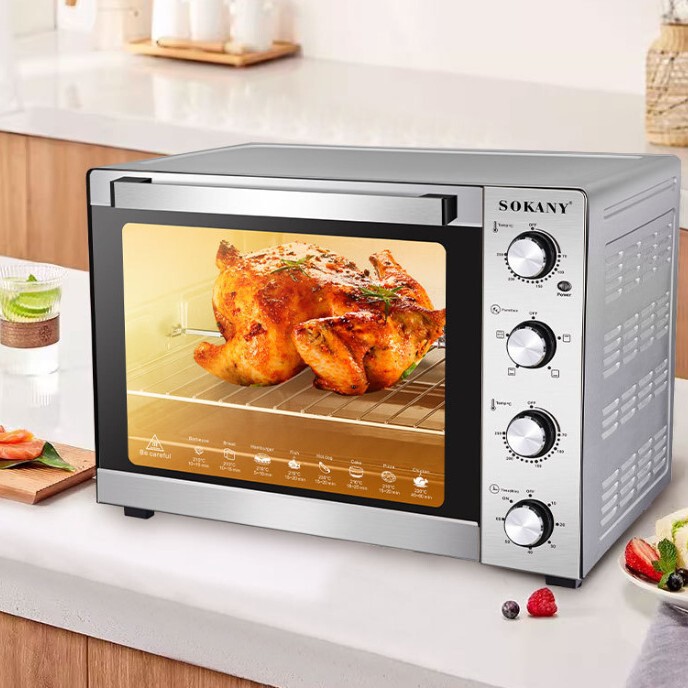 Dropshipping Export Oven 60L Household Electric Oven Baking Heating Oven Toaster Oven