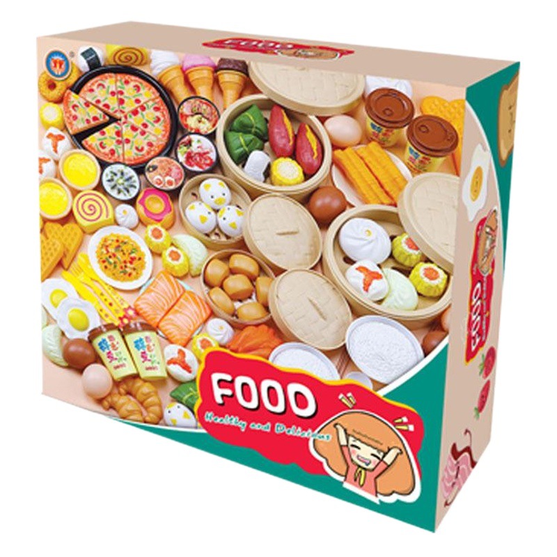 Fábrica al por mayor chino y occidental comida cocina juguetes simulación alimentos juguetes vapor hamburguesa pizza niños jugar casa traje