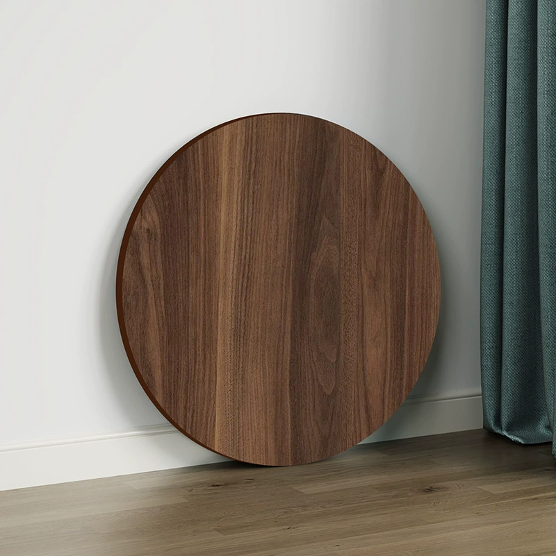 Round desktop panel tabletop, wooden look, 30–80 cm diameter, multiple finishes