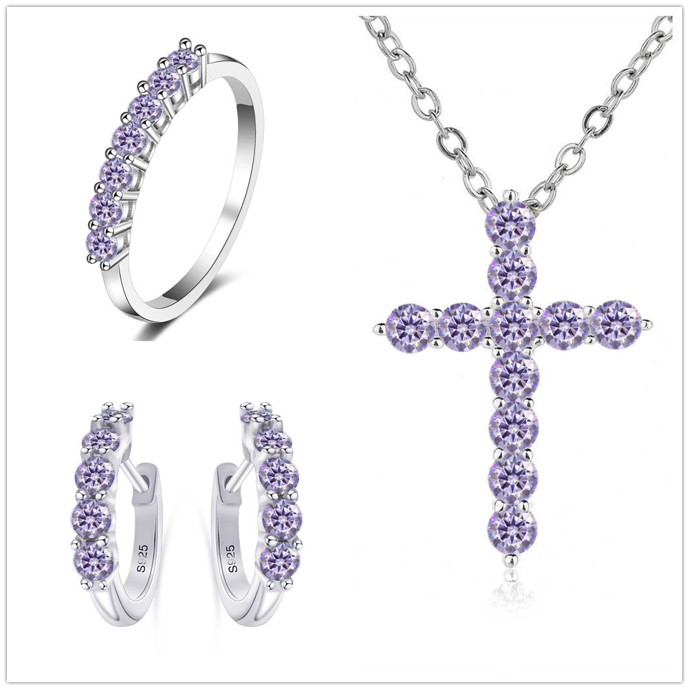 2.8CT Color Moissanite Set Sterling Silver S925 Set con Certificado GRA Over-Tested Pen Pen Ring Set