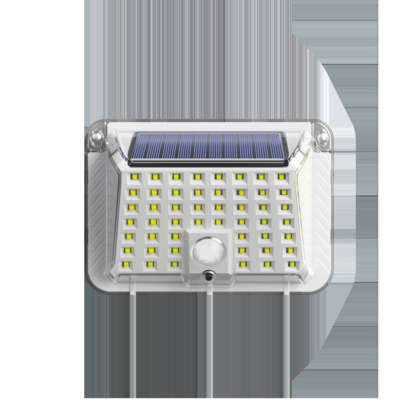 Solar lamp outdoor garden lamp household human body induction outdoor waterproof LED street lamp four-side solar wall lamp Solar lamp outdoor garden lamp household human body induction outdoor waterproof LED street lamp four-side solar wall lamp