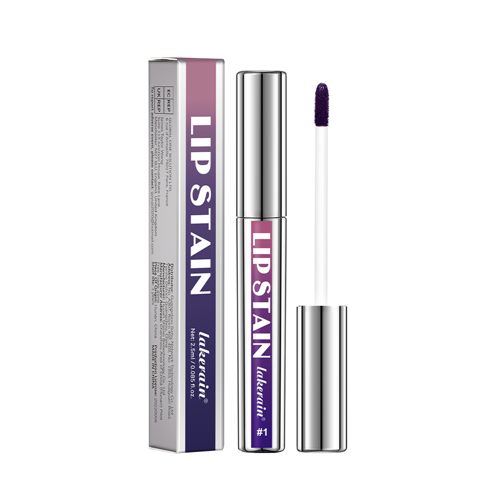Transfronterizo lacerain tubo de plata rasgar lápiz labial mate es fácil de colorear, impermeable, no es fácil de descolorar lápiz labial rasgar lápiz labial