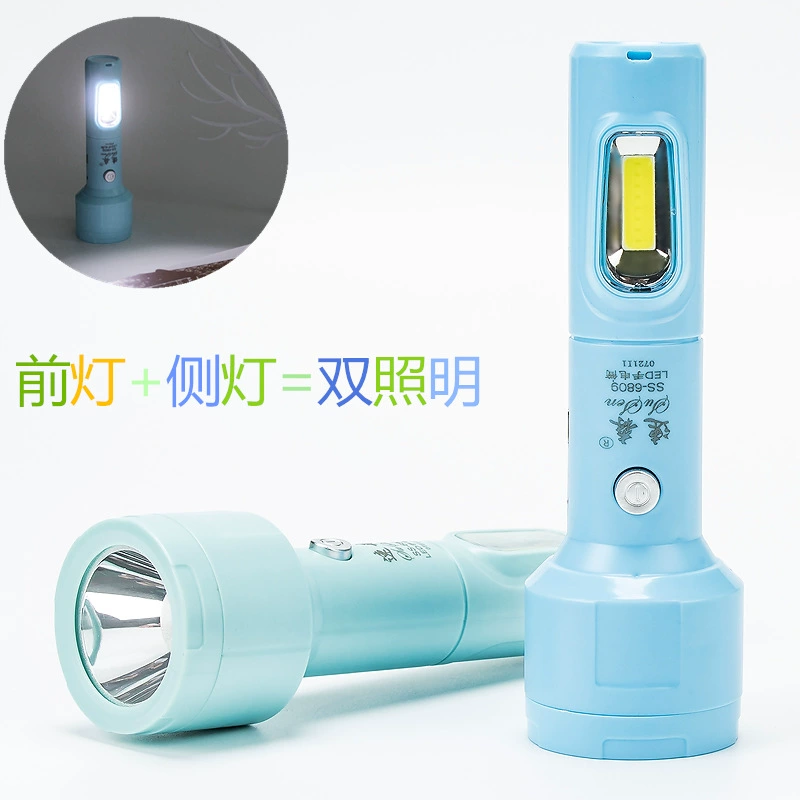 COB боковой свет фонарик Сильный свет перезаряжаемый бытовой удобный стоячий аварийный Наружный свет пожарный фонарик с контролем наводнений