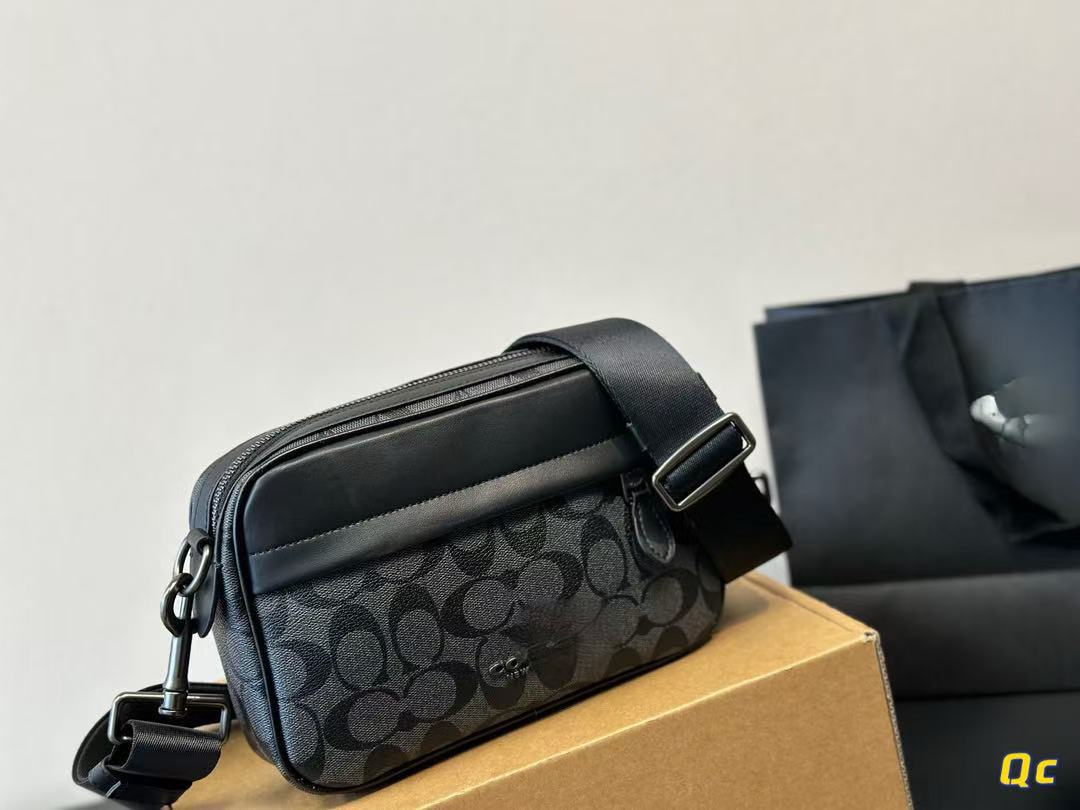 Bolso para cámara para hombre y mujer, material de PVC, bolso cruzado informal para viaje, bolso de mensajero, bolso versátil para teléfono para ir al trabajo, 22x15x5