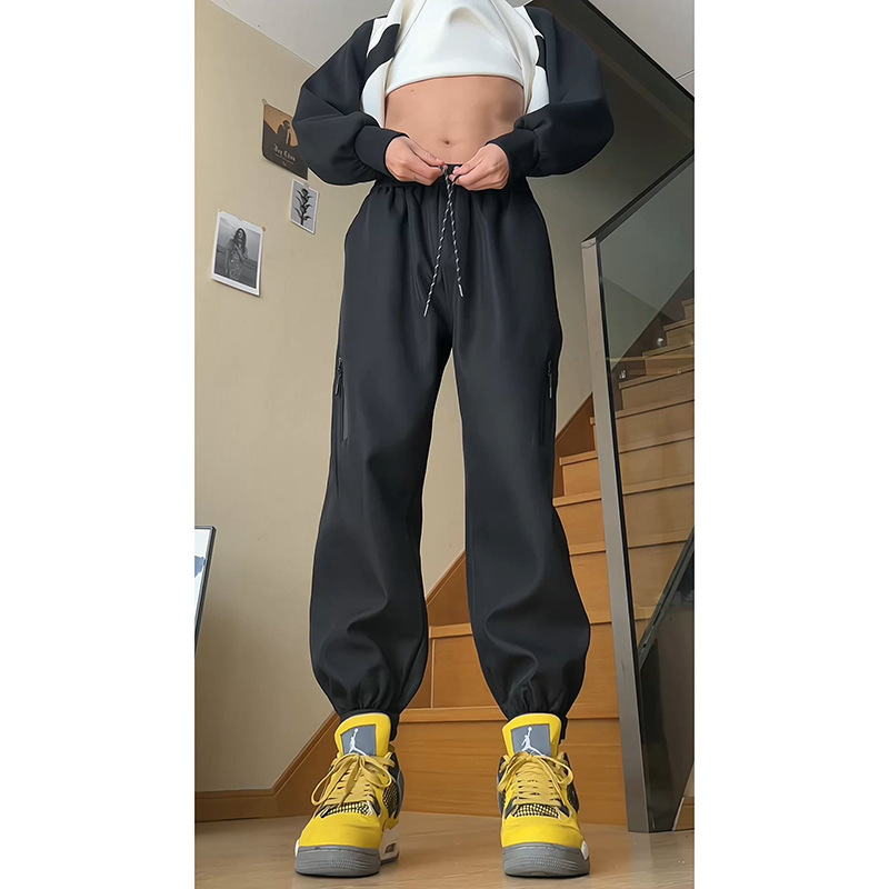 Pantalones de botas martin de lana negra con pantalones de invierno masculinos con pantalones de camisa de lana gruesa