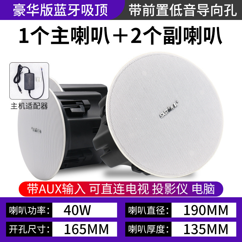 Xianke ワイヤレス Bluetooth 天井スピーカー 天井スピーカー 埋め込みスピーカー ショップ レストラン 商業用|undefined