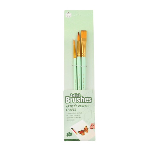 Cross-border acrylic brushes 3 watercolor acrylic oil brushes children's painting tool set art hook pen wholesale