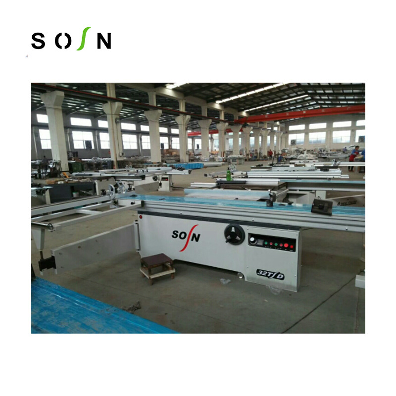 厂家批发 木工机械精密裁板锯设备 MJ6132TD 45°圆木推台锯