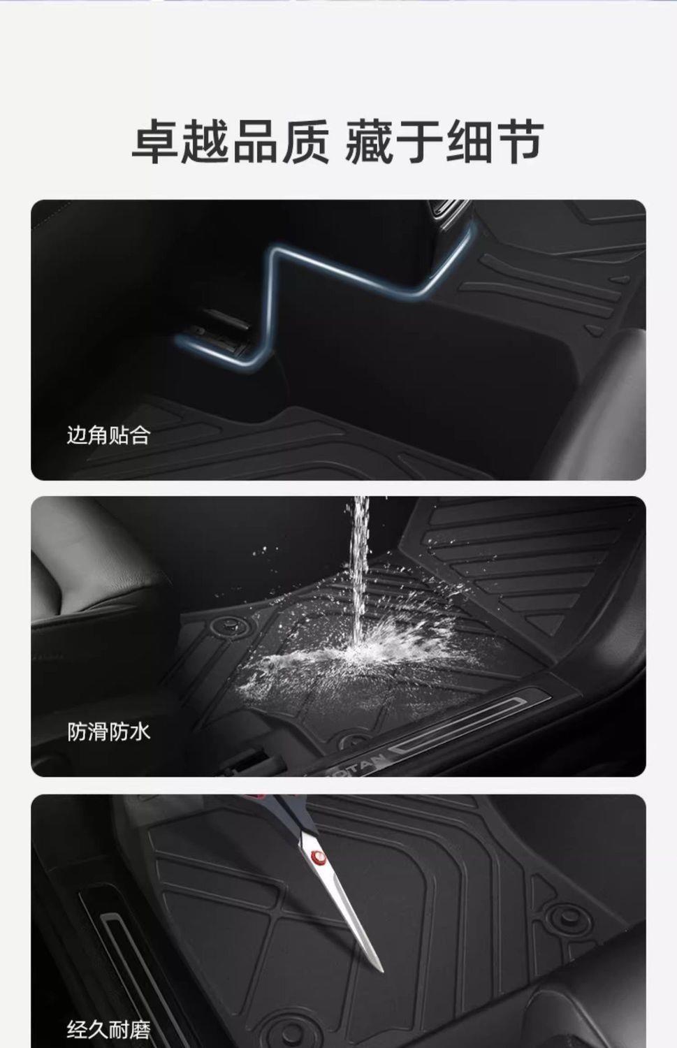 Suitable for Honda XRVTPE car models: upgraded 3D textured, non-slip, fully enclosed, waterproof, wear-resistant, environmentally friendly, and odorless floor mats