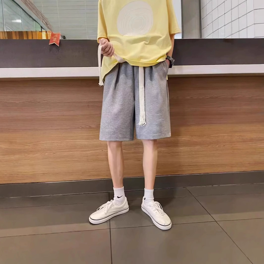 Shorts, brand beach sports trousers, Korean style, loose straight fit