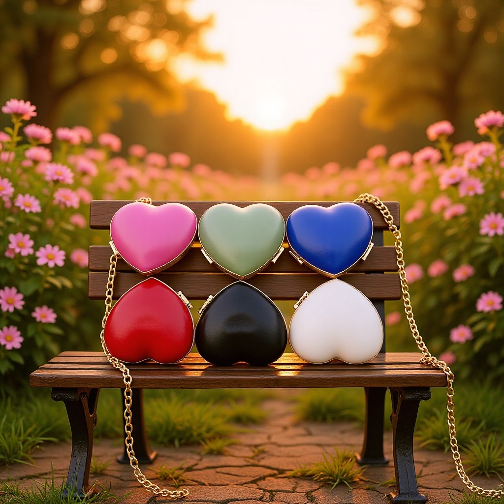 Mini crossbody evening clutch, heart-shaped bag, small PU bag for lipstick, pretty crossbody bag.