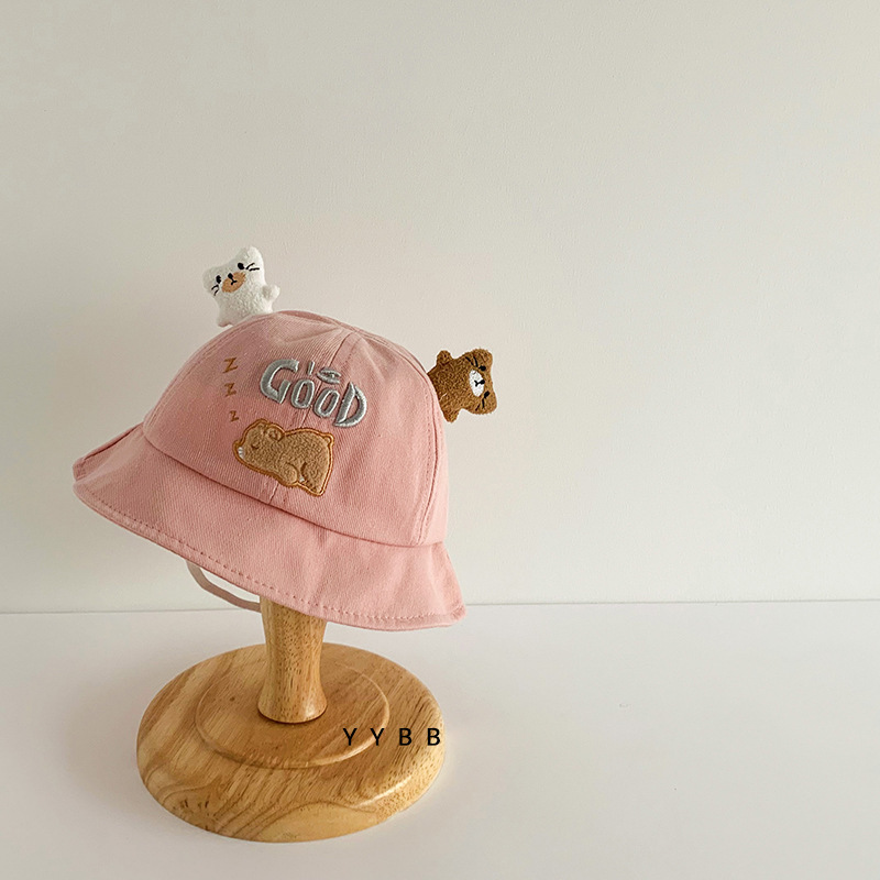 Sombreros para bebés primavera y otoño sombreros pescadores para bebés para hombres y mujeres sombreros de protección solar para bebés pequeños bonitos sombreros de verano