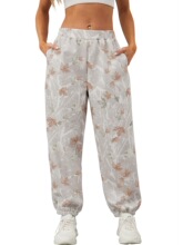 V 12787 Printed Casual Pants with Pockets ӡ�����г���