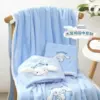 Cute blue hair towel