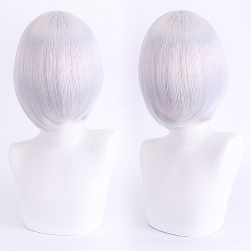 Lord Shengda cosplay wig face-reducing short hair thickened version face-reducing short hair colorful bobo wig
