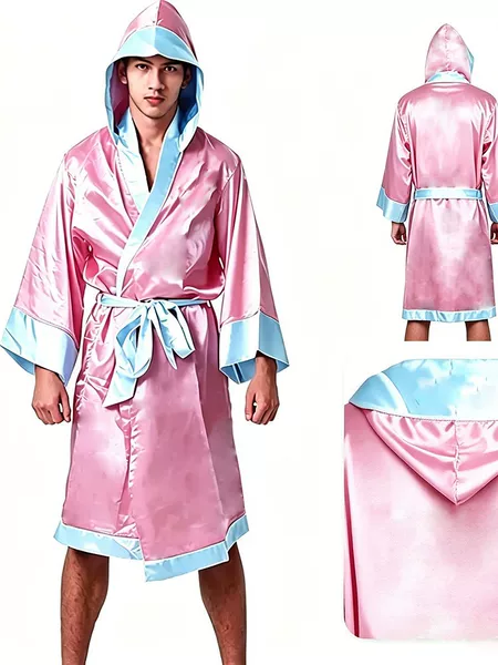 European and American Boxing Robes, Boxing Champion Martial Arts Fighting Apparel, Capes for Men and Women, Bold Boxing Outerwear, Stage Performance Costumes