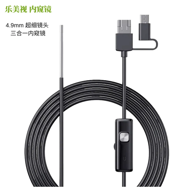Трехфункциональный эндоскоп высокого разрешения для промышленного и автомобильного применения, для осмотра трубопроводов, 3,9 мм, Wi-Fi, с широкоугольным объективом для мобильного телефона
