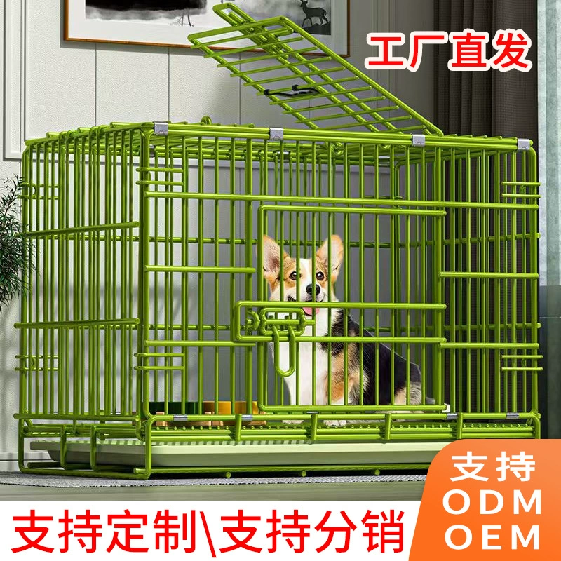 Собачья клетка толстая и усиленная Тедди золотистый ретривер дома в помещении