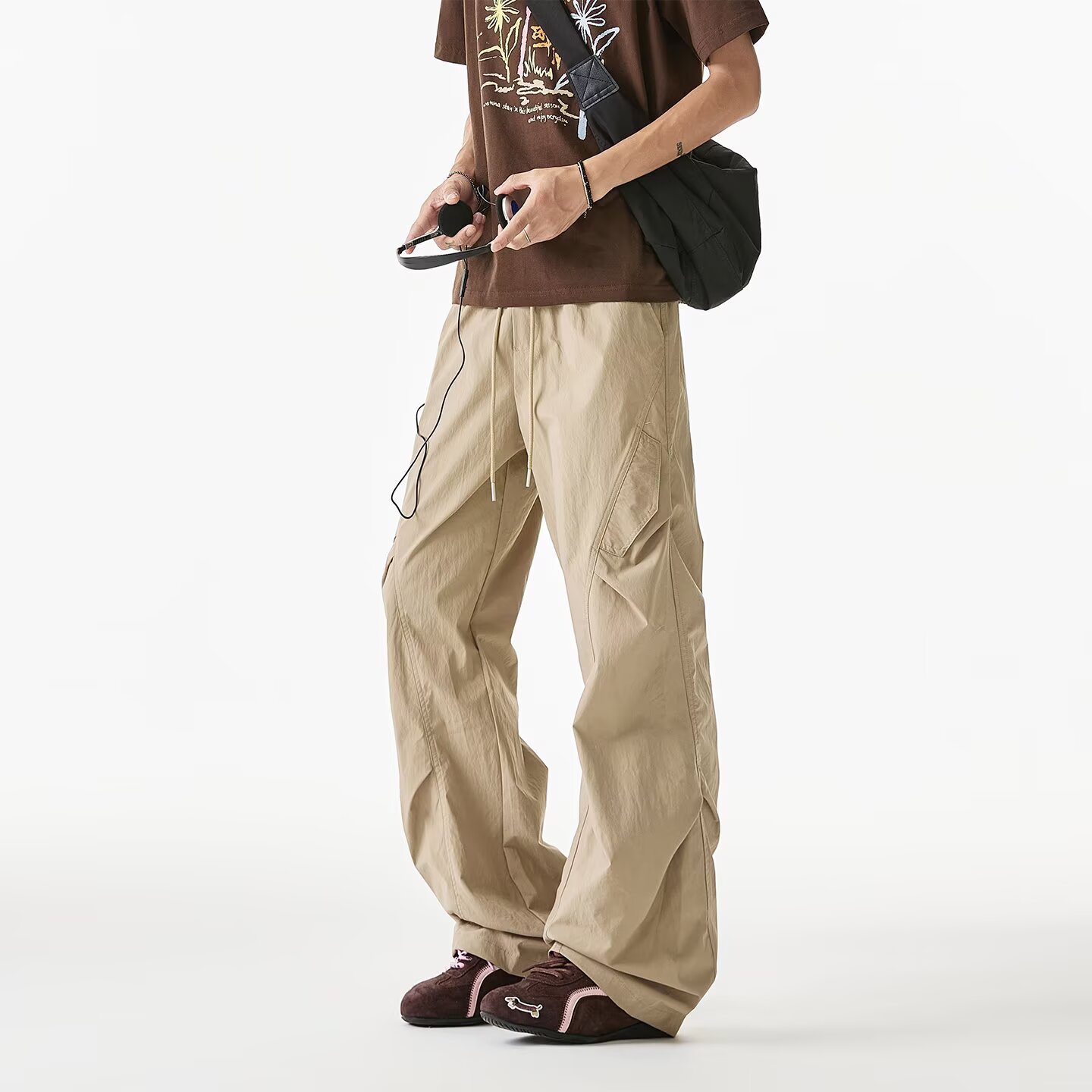 Summer thin quick dry breathable trousers for leisure for men and…
