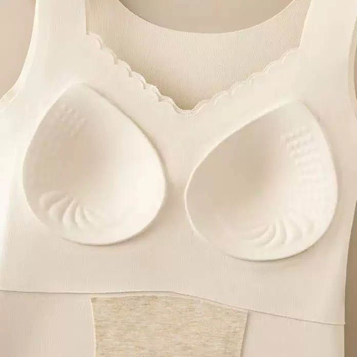 Ropa interior cálida para mujeres, chaleco cálido para mujeres, protector abdominal, taza fija de temperamento delgado y camelón para usar en el exterior